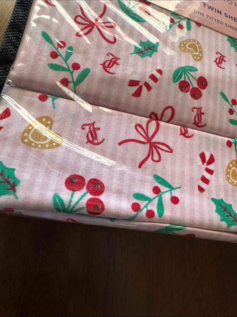 Juicy Couture Pink Floral Twin Sheet Set